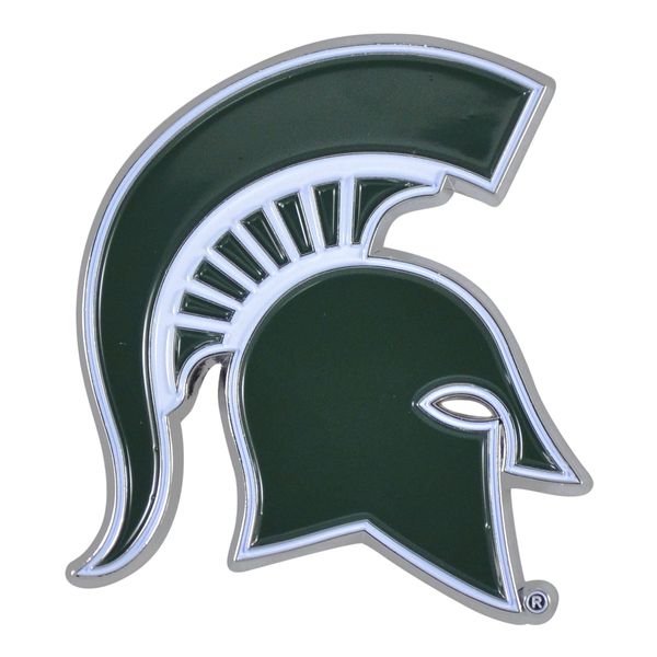 Michigan State Spartans Logo Solid Metal Color Emblem