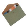 Durable A4 File Folder Document Holder Portfolio Envelope Felt Folder Case with Snap Closure Set of 2 Green