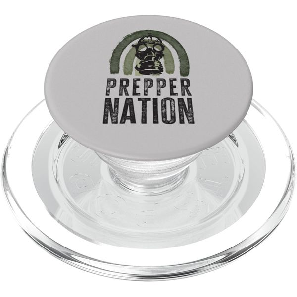 Prepper Nation Doomsday Survivalist PopSockets PopGrip for MagSafe