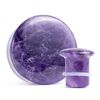 Amethyst Single Flare Stone Plugs/Gauges (10mm)
