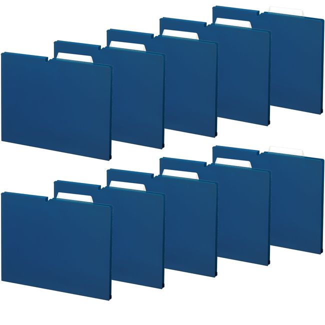 Kokuyo File Individual Folders NEOS A4 10 Pieces, nvy