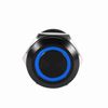 EVGATSAUTO LED Push Button,Car 12mm LED Light Momentary Push Button Switch Toggle Black Case 2A Red, green, blue, white (optional)(Blue)