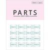 PARTS SHA-NAIL Square Label D Green