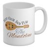 Shopagift Keep Calm and Play The Mandolin Mug Stringed Instrument White 11oz Large Ceramic Cup