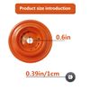 GRABOTE Universal Aluminum Trimmer Head String Trimmer Weedeater with 4-Wire for Echo - Orange
