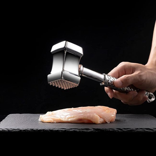 Kitchen Meat Tenderizer Hammer Tool Dual-Sided Nail Meat Mallet