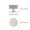 9BUILD 10 Pack Brushed Satin Nickel Cabinet Knobs Single Hole Knurled Handles Drawer & Cupboard Knobs UK0045