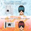 ACWOO Migraine Relief Cap, Reusable Cold Hot Therapy Migraine and Headache Relief Cap, Single-Sided Gel Ice Hot Head Wrap for Chronic Migraine, Tension Headache, Sinus Stress, Puffy Eyes (Black)