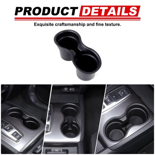 Cup Holder Insert for Honda Pilot 2016-2022/ Honda Passport 2019-2023/ Honda Ridgeline 2020-2023 Accessories, Center Console Water Cup Holder, Insert Cup Holder Coaster, TPE