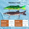 CREECHWA Fishing Lure Trout, Pike Bait, Bass Bait, Wobbler Pike, Moves Like A Real Fish, Pack of 2