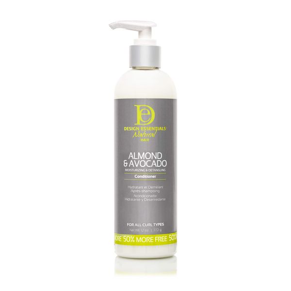 Design Essentials Natural Almond & Avocado Moisturizing & Detangling Conditioner, 12 Ounce