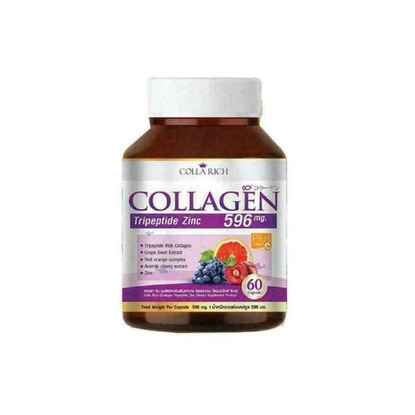 Colla Rich Collagen Tripeptide Zinc 596 mg 60 Capsules