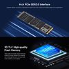 Waveshare NX M2 NVME 2280 128GB High-Speed Solid State Drive, 3D TLC Flash Memory, High-Speed Reading/Writing, NVMe Protocol M.2 Interface -128GB Version