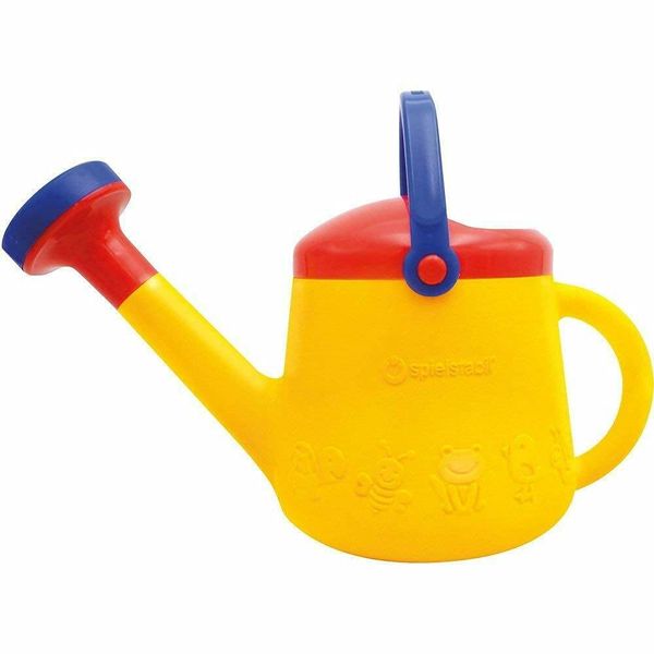 Spielstabil Classic Yellow Watering Can - with 2 Handles for Ages 18 Months and Up - Holds 1 Liter (Made in Germany)