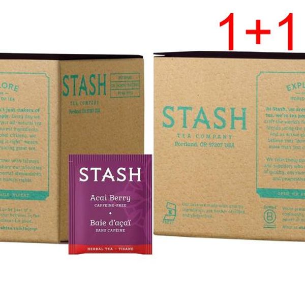 [1+1]Stash Tea Acai Berry Herbal Tea 100 Tea Bags