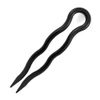 Simple Plain Hair Pins - 10 Pieces (8cm, Black)