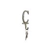 Handcrafted Nautical Decor Rustic Gold Cast Iron Letter C Alphabet Wall Hook 6"