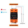 DEWIN Solid State Relay, DC Control, AC Single-Phase Solid State Relay, DIN Rail, SSR Relay with Cooler 40A