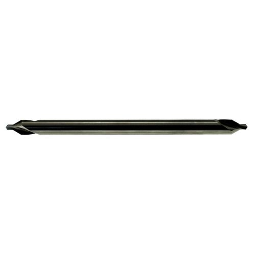 Drillco 3575E Series High-Speed Steel Center Countersink, Uncoated (Bright) Finish, 5/16" Body Diameter, 60 Degrees Angle, 4" Size, 4" Overall Length