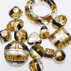 [TAMARUSAN] Tamarusan Yellow Sheet Music Hair Rubber Gold Simple Chic Hair Clip