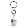 GMC in Red Engine Piston Style Chrome Metal Key Chain