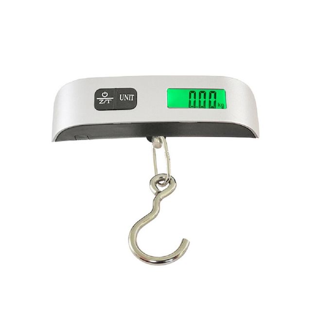 50kg/10g Portable Luggage Scale LCD Digital Electronic Suitcase Scale  Handled Travel Bag Weighting Fish Hook Hanging Scale
