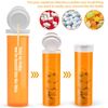 11 Dram 72pcs Empty Pill Bottles with Desiccant Caps Pharmacy Vial  Container