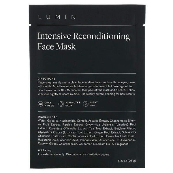 NEW - Lumin Intensive Reconditioning Face Mask | 10 Single Masks