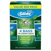 Glide Oral B Floss Picks Plusx 40mm Outlast - Long Lasting Mint, 4 Pack of 75