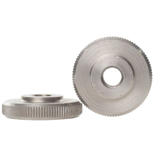 8mm / M8 Stainless Steel Low Type Knurled Thumb Nuts Hand Grip Knobs DIN 467-10 Pack