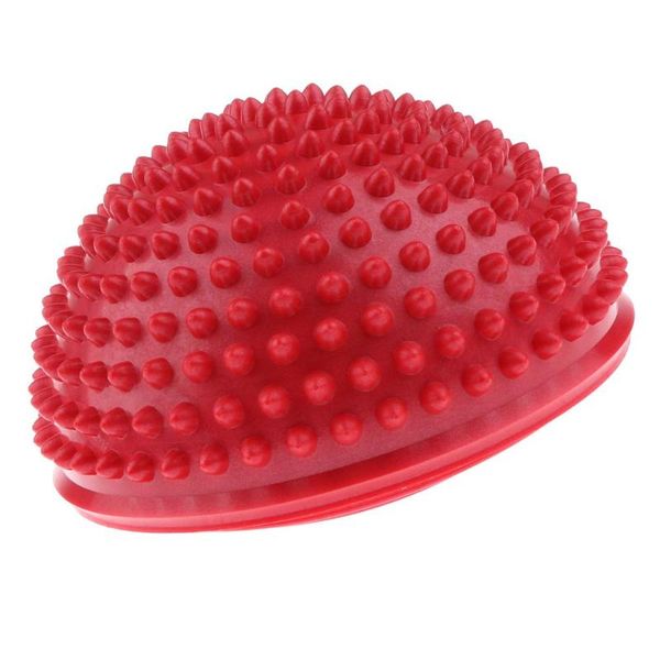 Hedgehog Style Stability Balance Pod and Half Ball Balance Trainer for Adults, PVC, Red