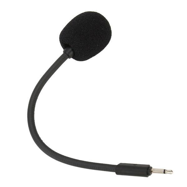 Cuifati Game Mic Replacement for JBL Quantum 100, Noise Cancelling Sponge Adjustable Microphone Arm, 2.5mm Detachable Game Boom Microphone for Gaming Headsets