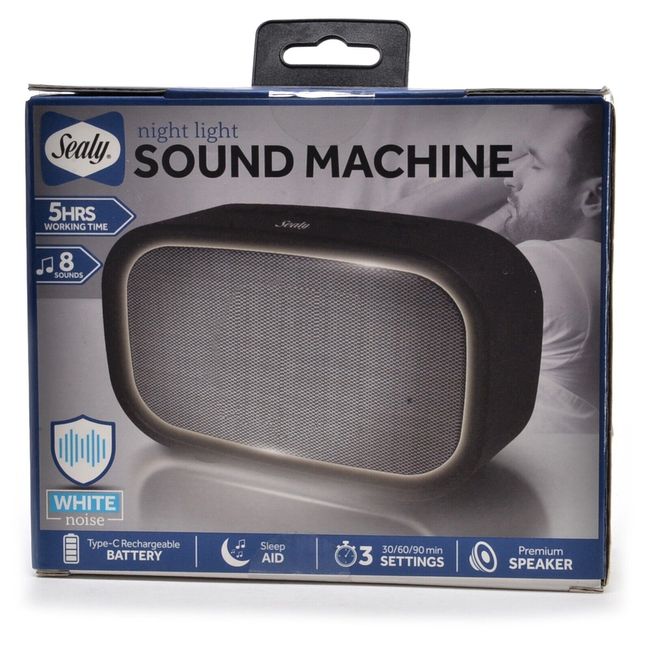 Sealy Night Light Sound Machine Sleep Aid White Noise NIB Fast Free Shipping!