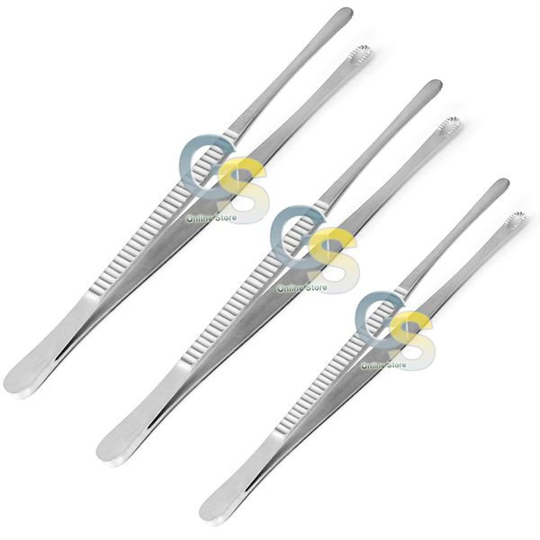 G.S 3 Pieces Russian Tissue Forceps 6"+8"+10"