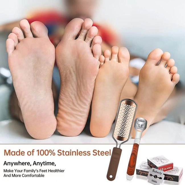 Stainless Steel Pedicure Tool, Feet Professional Foot Rasp Foot