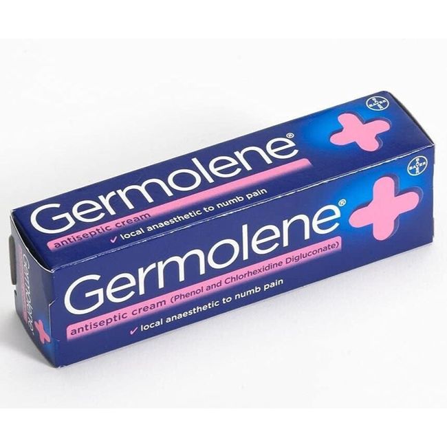 Germolene Anaesthetic Antiseptic Cream Skin Numbing for Piercing Waxing 30g