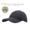 Classic Washed Cotton Twill Low Profile Adjustable Baseball Cap (Charcoal Gray B)