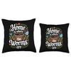 Worm Compost Bin for Plant Lovers and Gardeners Throw Pillow