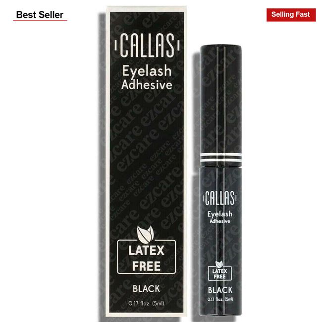 Callas Eyelash Adhesive Latex Free (Black) - New BOX [Free USA Shipping]