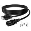 6ft UL AC Power Cord Cable For Dell OptiPlex 7070 Small Form Factor SFF Lead