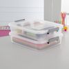 (4 pack) Sterilite 6.2 Qt. Modular Latch Box Plastic, Titanium