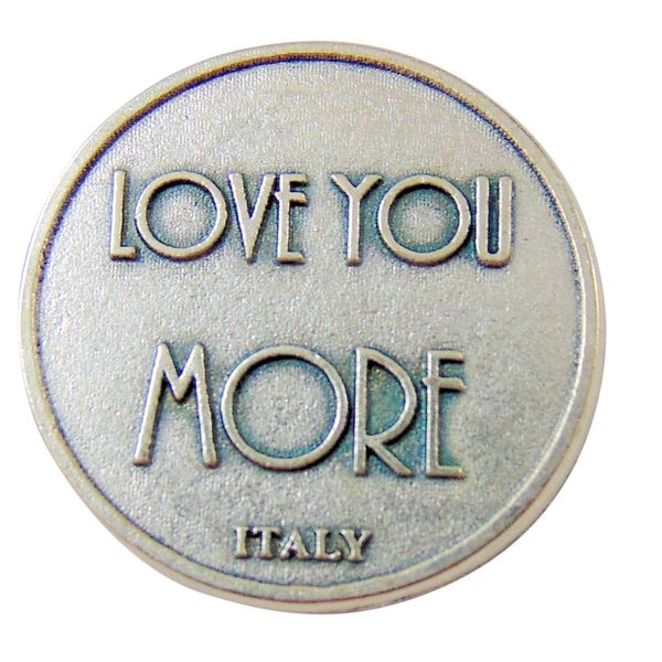 Love You More XO Pocket Token 1 1/4 Inch