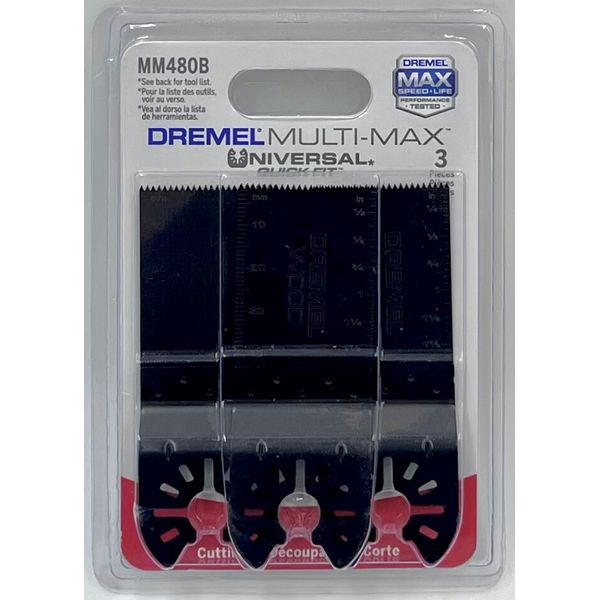 Dremel MM480B Wood Flush Cut Blades, 3-Pack
