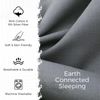 Grounding Fitted Sheets Queen Earthing Sheets Queen Size 95% Organic Cotton+ ...