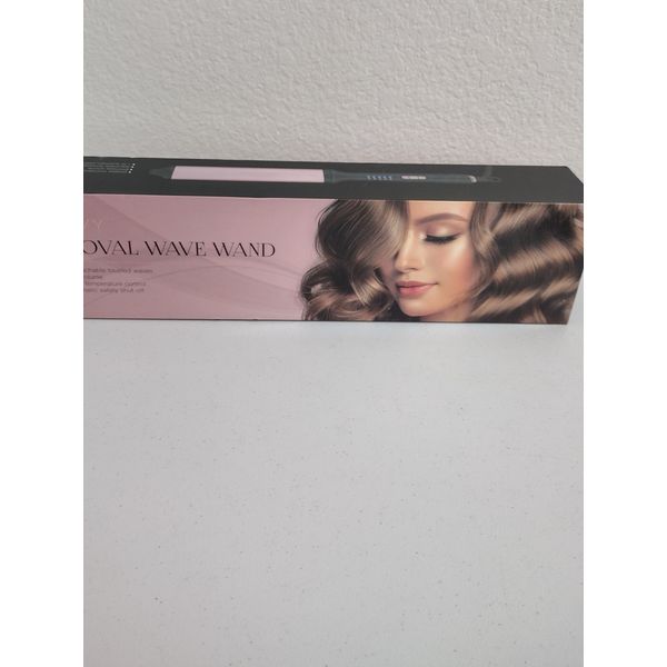Savvy 1.25" Oval Wave Wand with Adjustable Temperature Control in Rose Gold