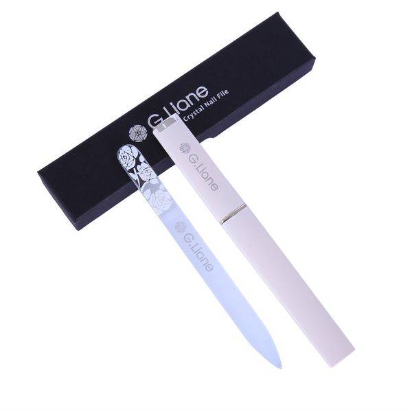 Best Crystal Nail File Set – G.Liane Professional Nail File Manicure Pedicure Kit For Natural Nails Acrylic Nails Gels Nails Manicure Tools For Home And Salon (Rose White) …