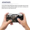 sourcing map Gaming Trigger Mobile Game Controller 1 Pair Fire Keys Sensitive Shoot Adjustable Buckle Clear for 4.7-6.5 Inch Cell Phone