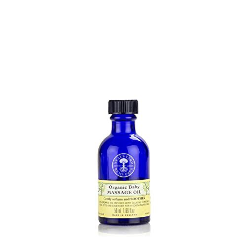Neal's Yard Remedies | Baby Massage Oil | Vegan | Organic Lavender and Rose Otto | Soothing & Bonding Massage | Easy on Infant's Soft Delicate Skin |50 ml