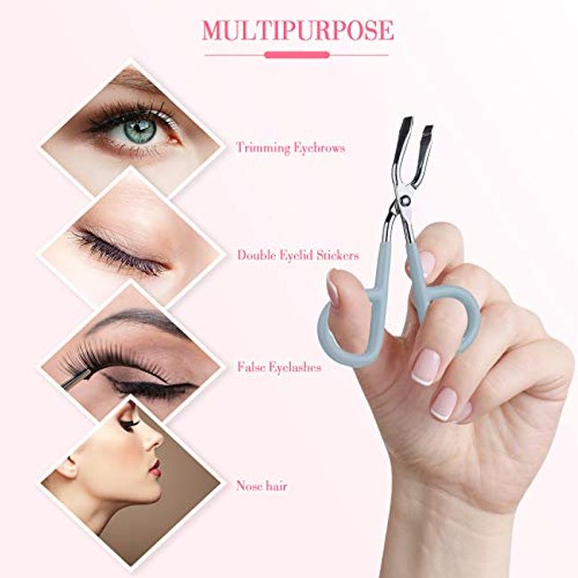2 Pcs Eyebrow Plucker Nail Double-ended Tweezers Silicone Nail