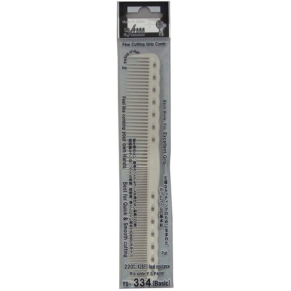 Y.S.PARK Fine Cutting Grip Comb YS-334 White